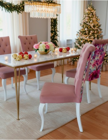 Silla Chicago Capitoné pata isabelina