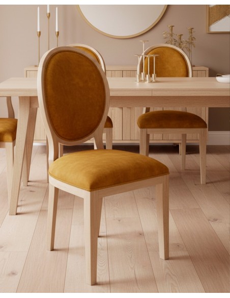 Silla Mónaco Respaldo Tapizado.